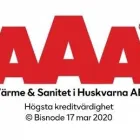 Företag 1 bild VÄRME & SANITET I HUSKVARNA AB Rörarbeten, VVS i Huskvarna F